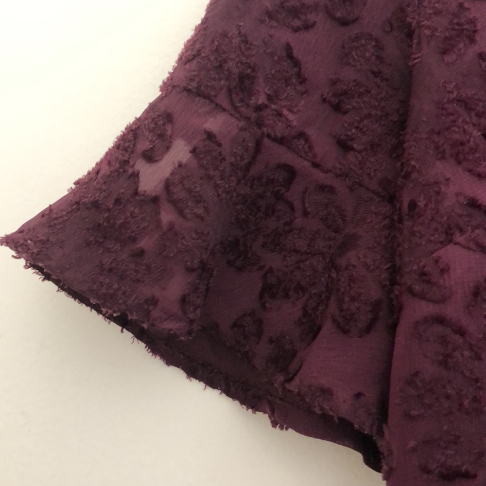 Michael Kors Flocked Velvet Illusion Top - Medium - Picture 6 of 7